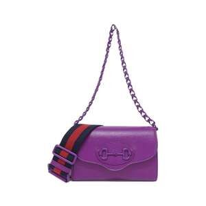 GUCCI Authentic Purple Horsebit Shoulder Bag